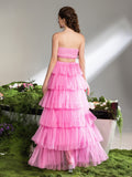 Ruffled Tulle Skirt and Rosette Crop Top Set