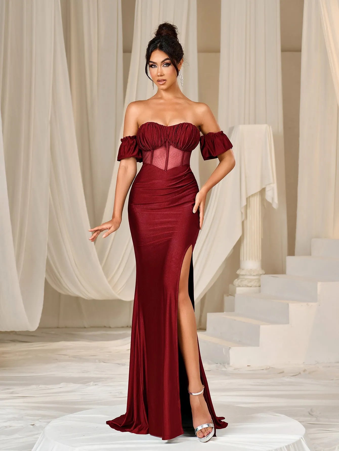 red ruched bust dress Beya Ruched Bust Mini Dress | Red | Womens