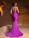 Elegant One Shoulder Mermaid Hem Formal Dresses