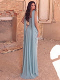 Elegant Strapless Long Dress With Cinched Waist, Keyhole Neckline And Flowing A-Line Silhouette Wedding Party Fall