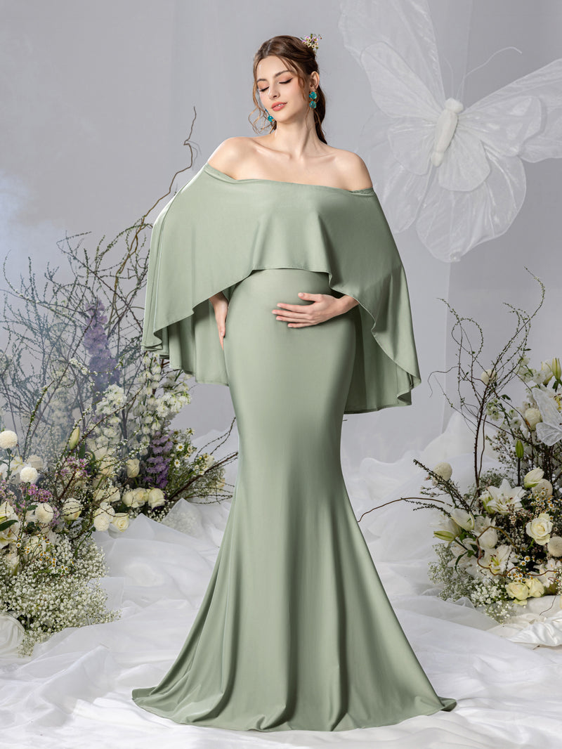 green silk maternity dress Jenny Yoo Bridesmaid Dress Addison Maternity Marigold
