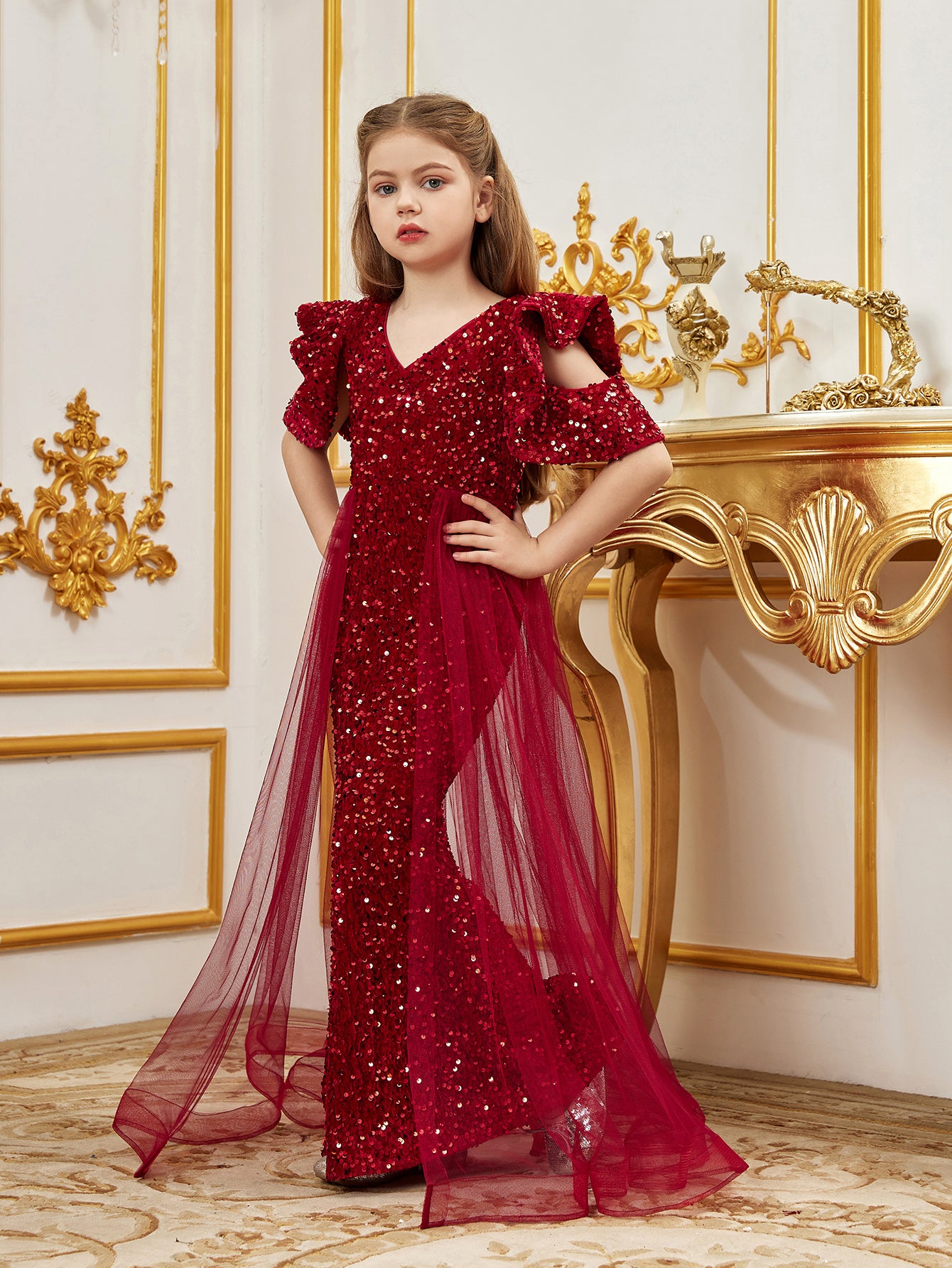 Idopip Kids Formal Suits IDOPIP Embroidery Flower Girl Lace Dess Kids Party Wedding Bridesmaid Tulle Dresses Princess Pageant Birthday Floral Gown P 170810776 Junior Bridesmaid Dresses