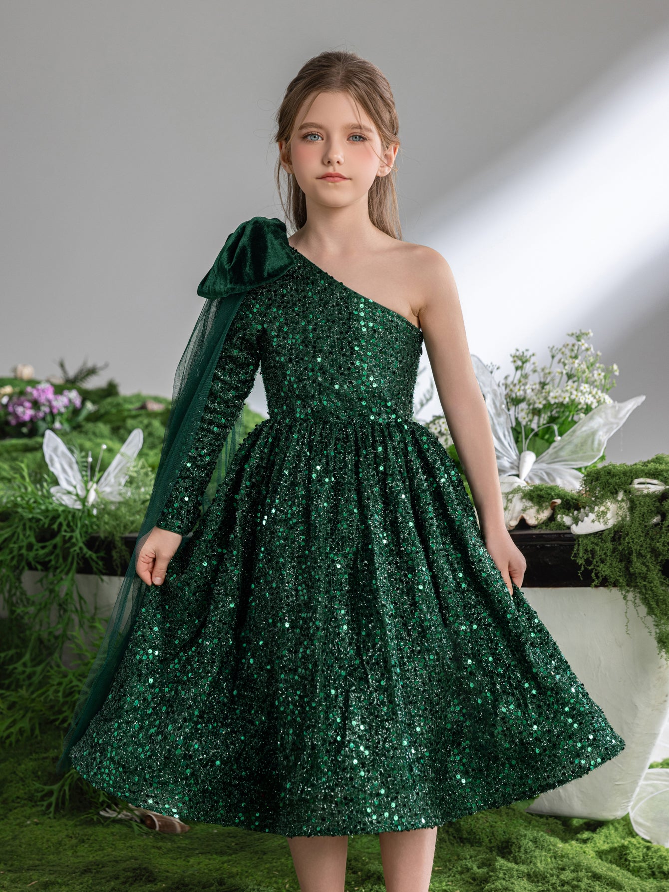 one shoulder birthday dress Lucca One Shoulder Organza Bodycon Mini Dress
