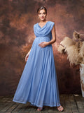 Maternity Draped Neckline Contrast Sequin Formal Party Dress