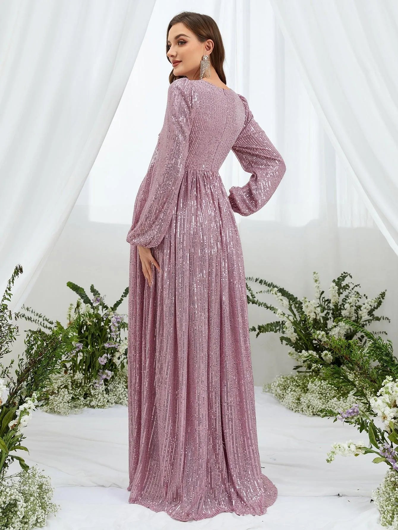 purple sequin maternity dress Oscar Purple Satin Maternity Gown for Photo Shoot and Baby Showers S