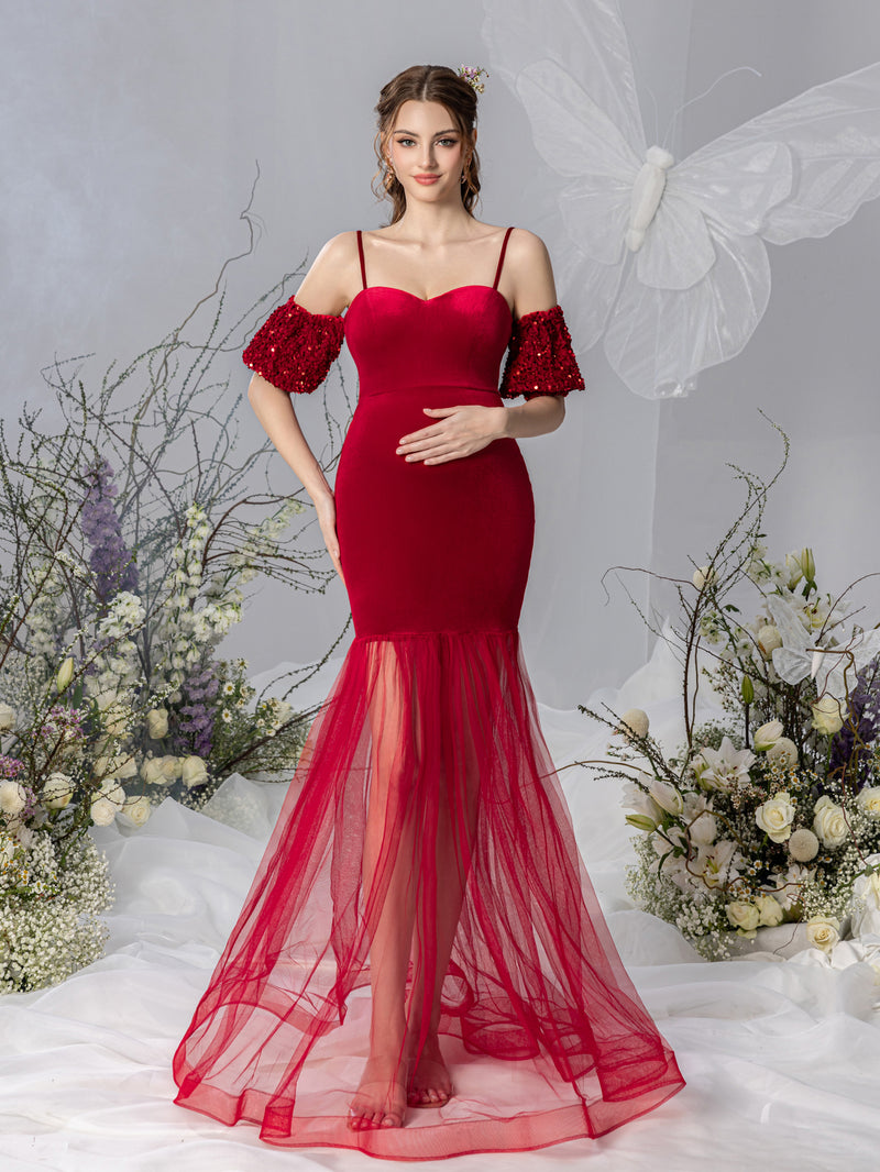 Velvet Maternity Dresses  Elonnashop