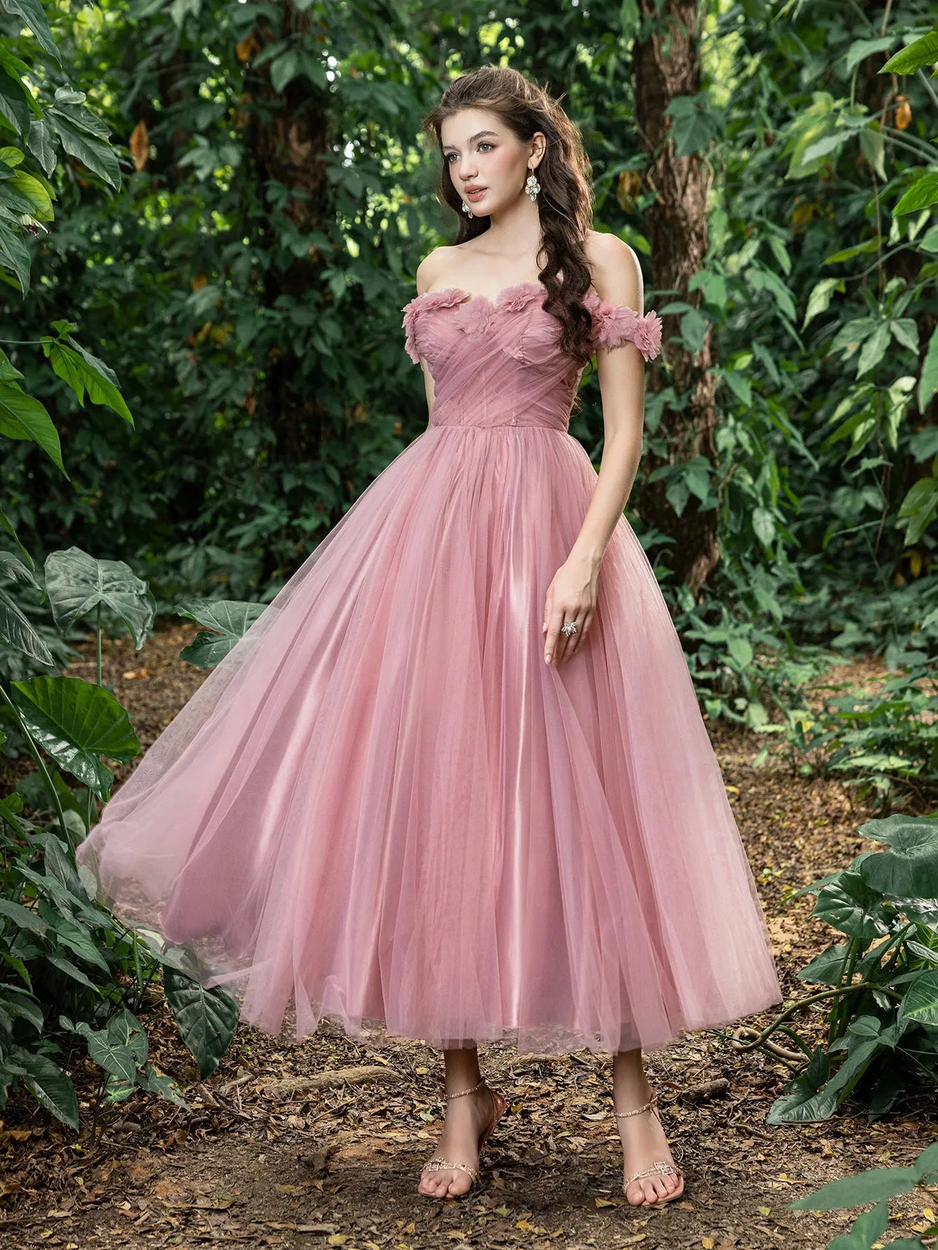 Tulle Maxi Dress Pink Layered Tulle Dress Simple A-line Off Shoulder Tulle Homecoming Dress With Tulle Maxi Dress Pink Layered Tulle Dress Simple A-line Off Shoulder Tulle Homecoming Dress With