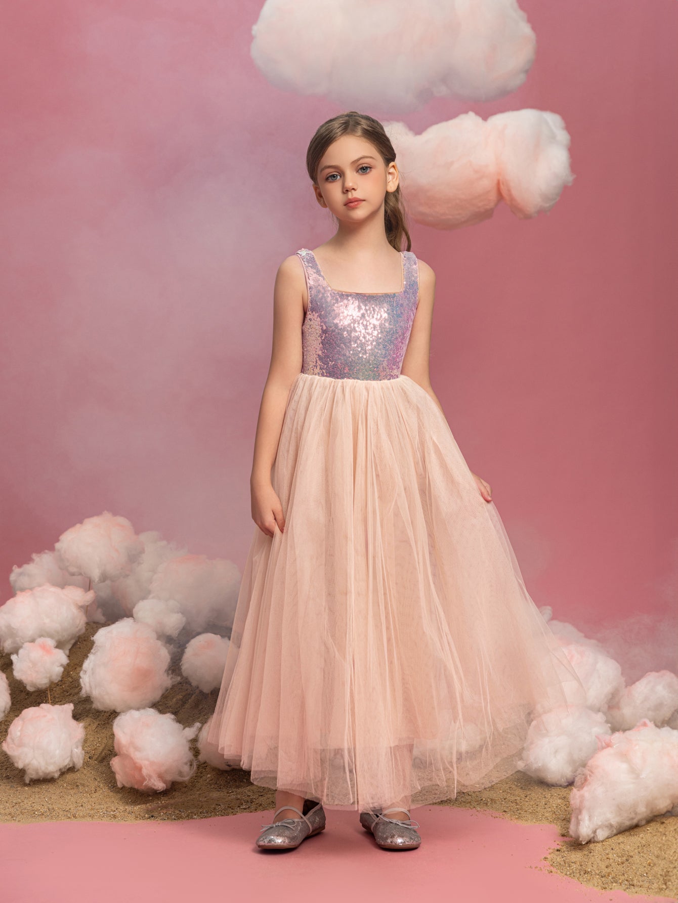 girls sequin party dress Rainbow Sequin Dress: Girls' Sparkle Party, Pageant Dress
