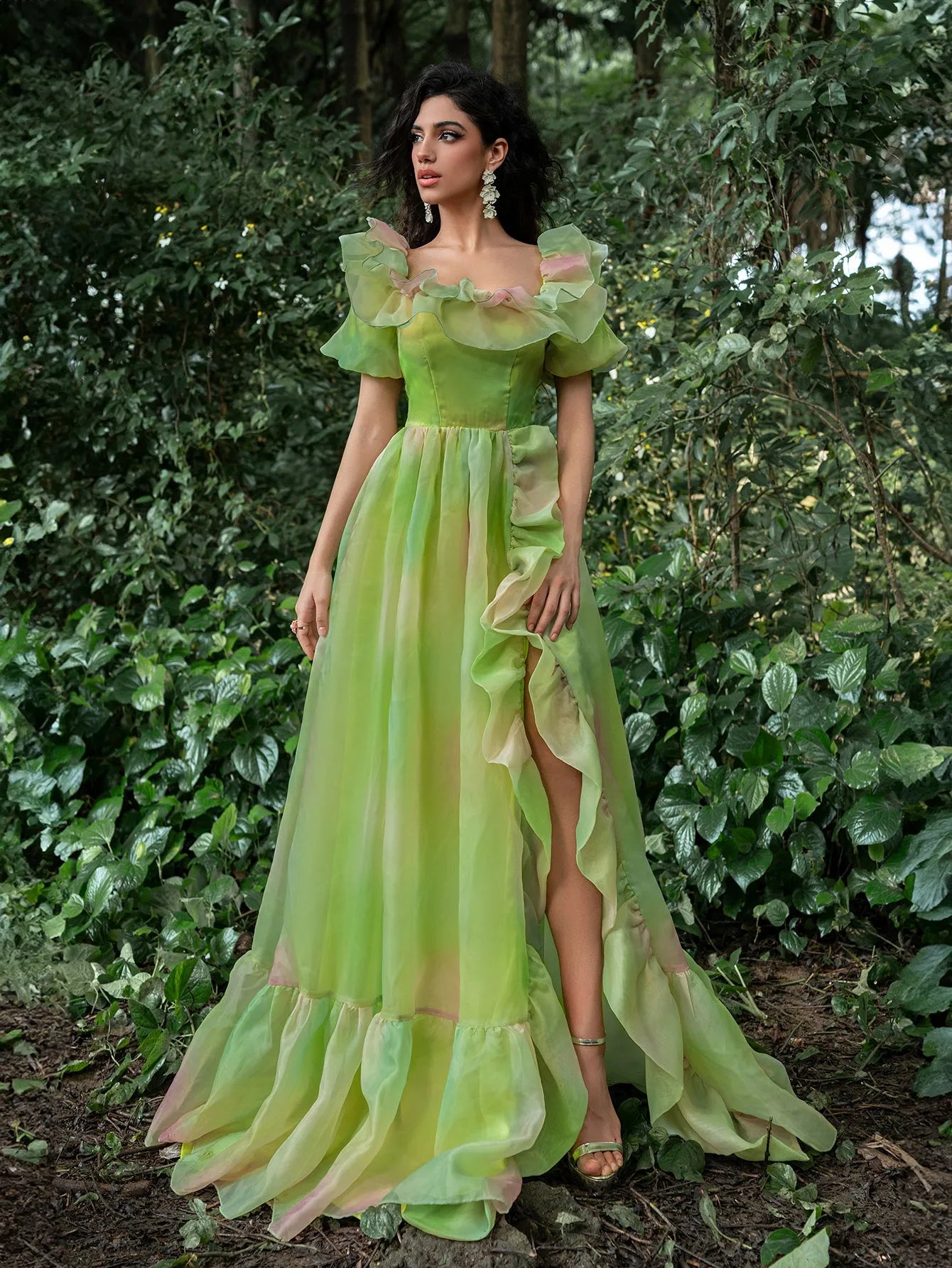 ombre organza dress Strapless Ombre Organza Dress | Mothers Day Gifts for Her | Wedding Guest, Bridesmaid & Gala Dress