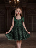 Tween Girls' Sparkling Sequin Cami Dress - Elonnashop