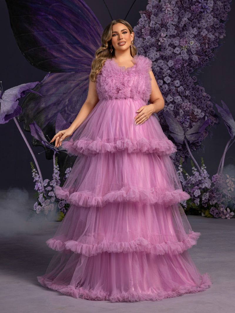 Purple Maternity Dresses  Elonnashop