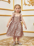 Young Girls' Sparkling Sequin Cami Dress - Elonnashop