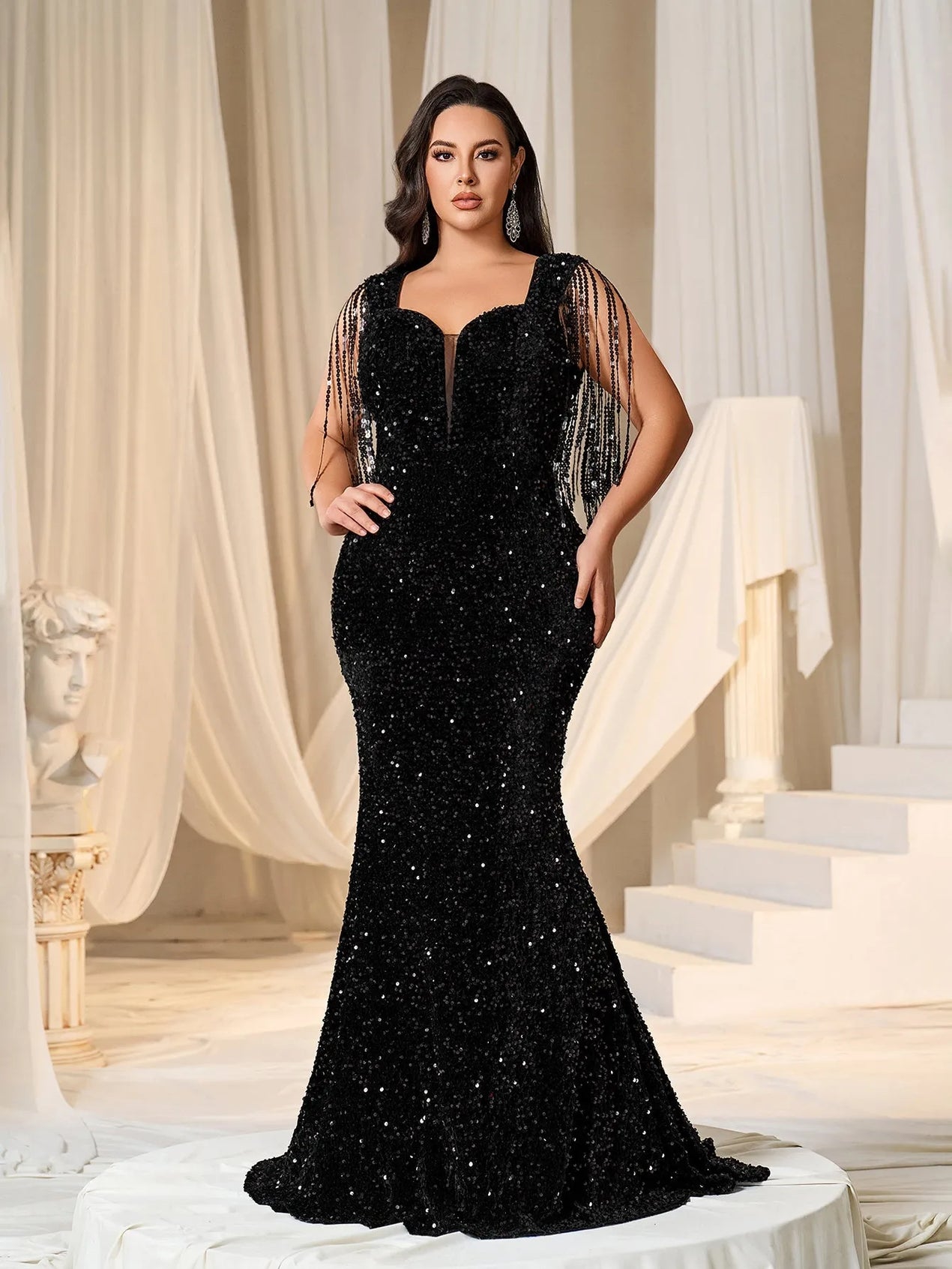 Backless Plus Size Dresses  Elonnashop
