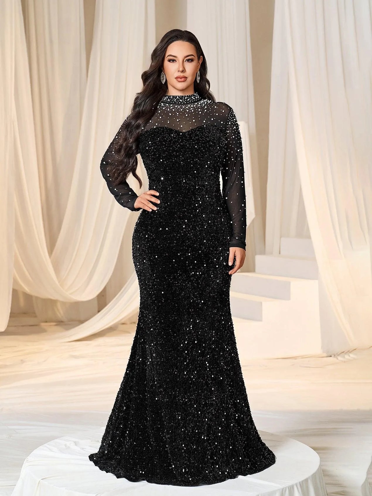 Mermaid Plus Size Dresses  Elonnashop