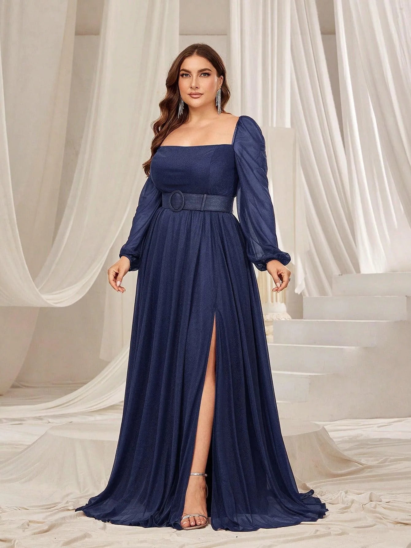Long Plus Size Dressy Dresses With Sleeves Bowknot Evening Dress Ever-Pretty Plus Size Wedding Guest Long Plus Size Dressy Dresses With Sleeves Bowknot Evening Dress Ever-Pretty Plus Size Wedding Guest