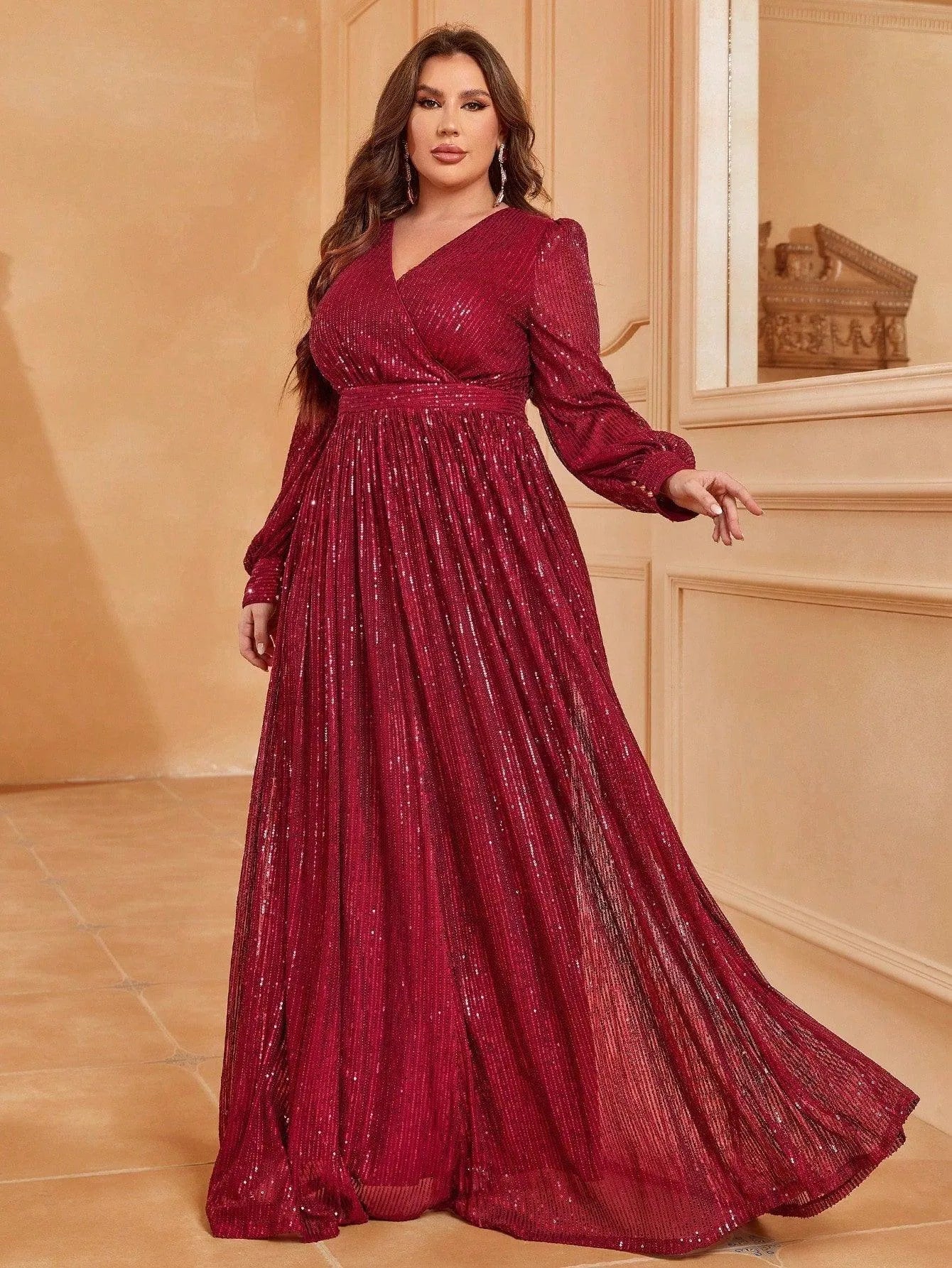 Floral Print Long Sleeve Wrap Maxi Mermaid Dress Maxi Dress Red Glitter Long Sleeve Dress Plus V Neck Lantern Sleeve Sequin A Floral Print Long Sleeve Wrap Maxi Mermaid Dress Maxi Dress Red Glitter Long Sleeve Dress Plus V Neck Lantern Sleeve Sequin A